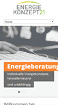 Mobile Screenshot of energiekonzept21.de